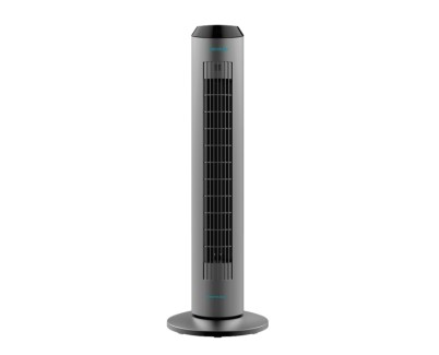 Cecotec EnergySilence 8190 Skyline Ionic Ventilador de Torre de 33\" de Altura - 60W - Ionizador - Motor de Cobre - Temporizador hasta 8H - Mando a Distancia - 3 Velocidades - Oscilante - Color Gris