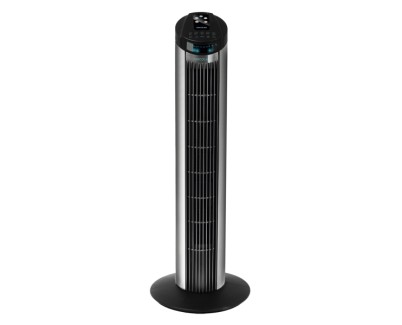 Cecotec EnergySilence 890 Skyline Ventilador de Torre de 30\" de Altura - 50W - Funcionamiento Silencioso - Control Remoto - LCD - 3 Modos de Aire - Temporizador - Oscilante - Color Negro y Gris