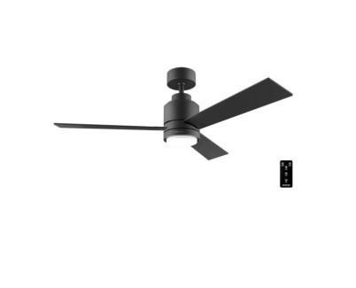 Cecotec EnergySilence Aero 4850 Style Black Ventilador de Techo con 3 Aspas y Luz Integrada - 30W - Diametro de 48\" - LED de 22W - 6 Velocidades - Modo Invierno - Temporizador Regulable - Color Negro