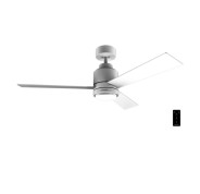 Cecotec EnergySilence Aero 4850 Style White Ventilador de Techo con 3 Aspas y Luz Integrada - 30W - Diametro de 48\" - LED de 22W - 6 Velocidades - Modo Invierno - Modo Natural Breeze - Color Blanco