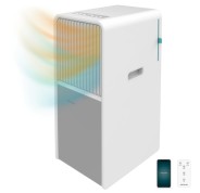 Cecotec ForceClima 9550 Aire Acondicionado Portatil - 2250 Frigorias - 9000 BTU - Cobertura hasta 25m2 - Bomba de Calor - WiFi - Pantalla LED - Color Blanco y Gris