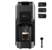 Cecotec FreeStyle Compact Black Cafetera Espresso Compatible con Capsulas - 1350W - Termoblock - Presion 20bar - Deposito de 800ml - Apagado Automatico - Rapido Precalentamiento - Color Negro