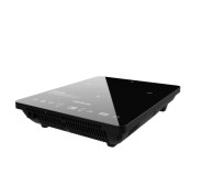 Cecotec Full Crystal Onyx Placa de Induccion Portatil - 2000W - Temperatura de 60 a 260°C - Cristal Esmaltado - Tactil - Temporizador - Diametro hasta 28cm - Regulable - 35x28x7cm - Color Negro