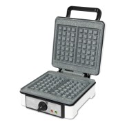 Cecotec Fun Gofrestone Double Gofrera 1200W - Capacidad para 2 Gofres - Revestimiento Antiadherente RockStone - Termostato Regulable - Gofres Gran Formato