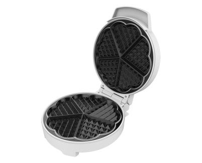 Cecotec Fun Gofrestone Gofrera - Potencia de 1000W - Revestimiento Antiadherente - Placa Circular de 19cm - Indicador Luminoso - Material en Acero Inoxidable - Base Antideslizante - Color Blanco