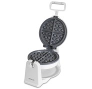 Cecotec Fun Gofrestone Sphere Gofrera 1000W - Revestimiento Antiadherente RockStone - Diseño Circular - Rotacion 180º para Optimizar el Uso - Indicador Luminoso - Proteccion Sobrecalentamiento