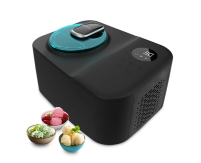 Cecotec Gelacy 1200 Touch Heladera - Potencia de 110W - Capacidad 1.2L - Sistema de Compresor - Preparacion en 30min - Pantalla Tactil - Ventana de Control - Color Negro