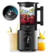 Cecotec Grand Katana 2700Max Total Destroy Screen Batidora de Vaso - 2700W - Contrarrotante - 10 Velocidades - Jarra de 1.8L Termorresistente - 5 Modos - Cuchillas de Titanio - Color Negro