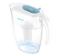 Cecotec H2ONature 2400 Active Jarra Purificadora de Agua - Filtro de 4 Capas - Capacidad de 2.4L - Indicador LCD - 3 Filtros - Tapa Extraible - Apto para Puerta de Refrigerador - Color Blanco