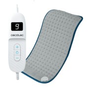 Cecotec HeatConfort 6000 ThermalPad Manta Electrica - Potencia de 100W - 9 Niveles de Temperatura - Controlador LCD - Temporizador de 120min - Lavado Facil - Cable Extralargo - 30x60cm - Color Gris