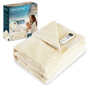 Cecotec HeatConfort Calma Manta Electrica - 115W - Apagado Automatico - 10 Niveles de Calor - Control LCD Extraible - Lavable a Maquina - Seguridad contra Sobrecalentamiento - 180x130cm - Color Beige
