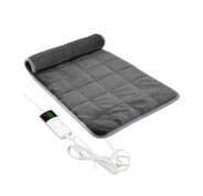 Cecotec HeatConfort Calma Weighted Manta Electrica - 200W - Control de Temperatura - Peso de 9kg - Cubre Cama Doble - 10 Niveles de Calor - Temporizador - Control LCD - 200x180cm - Color Gris Oscuro