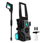 Cecotec HydroBoost 1400 EasyGo Hidrolimpiadora - 1400W - Presion 105bar - Caudal 426l/h - Botella de Jabon - Bomba de Aluminio - Incluye Manguera, Lanza y Boquillas - Color Negro y Azul