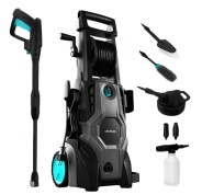 Cecotec HydroBoost 2400 AdvanceClean Hidrolimpiadora - 2400W - Caudal de 480l/h - Presion Maxima 180bar - Botella de Jabon - Bomba de Aluminio - Facil Transporte con Asa y Ruedas - Color Negro y Azul