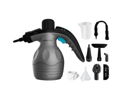 Cecotec HydroSteam 1030 Active Limpiador a Vapor - 1000W - 30g/min de Vapor - Presion 3bar - Deposito de 350ml - Incluye Accesorios - Radio hasta 4m - Color Negro y Gris