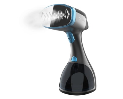 Cecotec IronHero 1800 Ultimate Plancha de Vapor Vertical - 1800W - Suela Ceramica - Pantalla Tactil LED - 2 Niveles de Vapor - Sistema Autoapagado - Cepillo - Color Negro y Azul