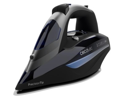 Cecotec IronHero 3200 i-Pump Smart Anodized Plancha de Ropa - 3200W - Bomba Automatica - Vapor Continuo 75g/min - Golpe de Vapor 285g/min - Suela Ultradeslizante - LCD - Antical - Color Negro y Azul