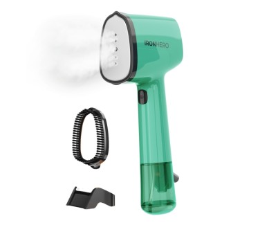 Cecotec IronHero V-1500 Essential Plancha de Vapor Vertical - 1500W - Vapor Continuo 25g/min - 2 Modos - Suela Ceramica - Sistema Autoapagado - Cepillo Quitapelusas - Color Verde