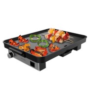 Cecotec Magnet 1800 Plancha Electrica - 1800W - Placa de Aluminio con Teflon - Termostato Regulable - Bandeja Recogegrasas - Piezas Desmontables - Apta para Lavavajillas - 40x30cm - Color Negro