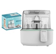 Cecotec Nana BabyCare DigitalSterilizer Esterilizador para hasta 6 Biberones - 600W - Esteriliza en 8min - Libre de BPA - Soporte para Tetinas - 3 Modos - Pantalla Digital - Color Blanco