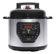 Cecotec Olla GM H Olla a Presion Electrica de 6L - Programable - Cubeta Antiadherente - Multifuncion - Incluye Recetario - Accesorios Incluidos - Modos Preconfigurados - Color Negro y Plata