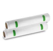 Cecotec Pack de 2 Rollos de 6m para Envasadora al Vacio - Temperatura Regulable - 20cm de Ancho - Color Transparente
