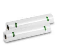 Cecotec Pack de 2 Rollos de 6m para Envasadora al Vacio - Temperatura Regulable - 28cm de Ancho - Color Transparente