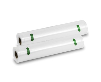 Cecotec Pack de 2 Rollos de 6m para Envasadora al Vacio - Temperatura Regulable - 28cm de Ancho - Color Transparente