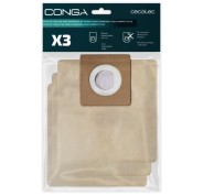 Cecotec Pack de 3 Bolsas de Recambio para Conga Powerbag 2500 - Alta Capacidad de Filtracion - Faciles de Instalar - Material Resistente - Mantiene la Succion Eficiente - Color Marron