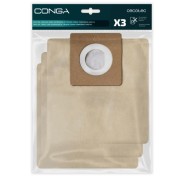 Cecotec Pack de 3 Bolsas de Recambio para Conga Powerbag 4000 XL - Alta Capacidad de Filtracion - Faciles de Instalar - Material Resistente - Mantiene la Succion Eficiente - Color Marron