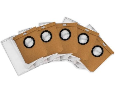 Cecotec Pack de 5 Bolsas de Recambio para Conga X50/X70/X100 - Instalacion Rapida - Color Blanco