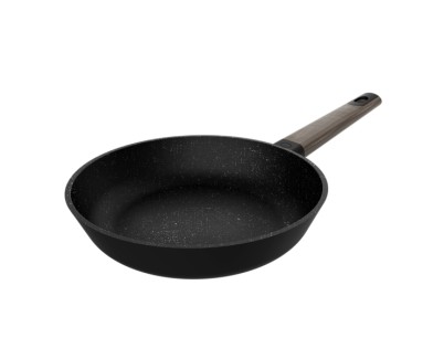Cecotec Polka Excellence Force Sarten Aluminio Fundido de 24cm - Teflon Antiadherente - Compatible con Induccion - Libre de PFOA - Fondo Indeformable 5mm - Apto para Lavavajillas - Color Negro