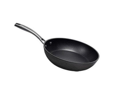 Cecotec Polka Fantasy Silver Sarten de Aluminio Forjado de 28cm - Antiadherente - Mango Remachado Acero Inoxidable - Apta para Horno 230&deg;C - Compatible con Induccion - Apto Lavavajillas - Color Negro