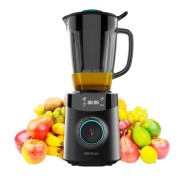Cecotec Power Black Titanium 1800 Advance Batidora de Vaso - 1800W - Cuchilla de Titanio - Jarra de Vidrio 1.8L - Programas Automaticos - 10 Velocidades - Pantalla Digital - Color Negro