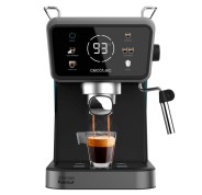 Cecotec Power Espresso Touch ColdBrew Cafetera Espresso con Vaporizador - Capacidad 1.5L - Presion 20bar - Calientatazas - Vaporizador - Temperatura Regulable - Pantalla Tactil - Color Negro