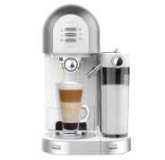 Cecotec Power Instant-ccino 20 Chic Serie Bianca Cafetera Espresso Compatible con Capsulas - Potencia 1470W - Presion 20bar - Deposito de 0.7ml - Temperatura Regulable - Termoblock - Color Blanco
