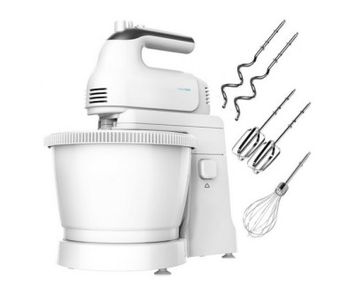 Cecotec PowerTwist 500 Gyro Batidora de Varillas 500W - Bol Autogiratorio de 3,5L - 5 Niveles de Velocidad - Funcion Turbo - Diseño Ergonomico