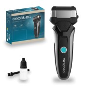Cecotec PrecisionCare X-Trimm Afeitadora Inalambrica - 3 Cuchillas de Acero Inoxidable - Autonomia 60min - IPX6 - Pantalla de Control - Protector de Seguridad - Cuchillas Extra Anchas - Color Negro