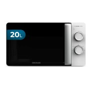 Cecotec Proclean 3010 Flatbed Microondas sin Plato - Potencia de 700W - Capacidad de 20L - Revestimiento Ceramico - Temporizador de 30min - Tecnologia 3Dwave Envolvente - Color Negro