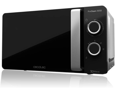 Cecotec ProClean 3050 Microondas 20L 700W - Revestimiento Ready2Clean - Tecnologia 3DWave - Temporizador 30 min - 6 Niveles de Funcionamiento