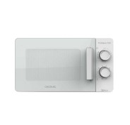 Cecotec ProClean 3120 Microondas con Grill 20L 700W - Revestimiento Ready2Clean - Tecnologia 3DWave - Diseño Puerta FullWhite - 6 Niveles de Potencia