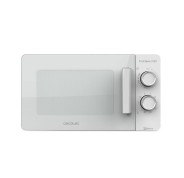 Cecotec ProClean 3120 Microondas con Grill 20L 700W - Revestimiento Ready2Clean - Tecnologia 3DWave - Diseño Puerta FullWhite - 6 Niveles de Potencia