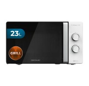 Cecotec Proclean 4110 Microondas - 1280W - Capacidad 23L - Revestimiento Repelente de Suciedad - Tecnologia 3Dwave Envolvente - Grill 1000W - Puerta de Cristal Completa - Temporizador - Color Blanco