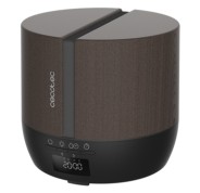 Cecotec PureAroma 550 Connected Black Woody Difusor de Aromas 500ml Bluetooth - Pantalla LED - Altavoz - Temporizador 12h - 3 Modos de Funcionamiento - Cobertura 30m2