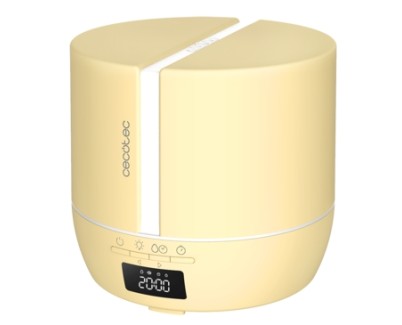 Cecotec PureAroma 550 Connected SunLight Difusor de Aromas 500ml Bluetooth - Pantalla LED - Altavoz - Temporizador 12h - 3 Modos de Funcionamiento - Cobertura 30m2