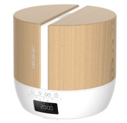 Cecotec PureAroma 550 Connected White Woody Difusor de Aromas 500ml Bluetooth - Pantalla LED - Altavoz - Temporizador 12h - 3 Modos de Funcionamiento - Cobertura 30m2