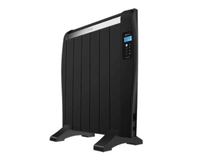 Cecotec Ready Warm 1200 Thermal Black Radiador Electrico Bajo Consumo 900W - 6 Elementos - Colocacion en Pared o de Pie - Pantalla LED - 3 Modos - Temporizador - Mando a Distancia