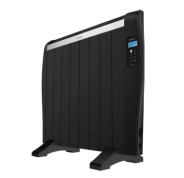Cecotec Ready Warm 1800 Thermal Black Radiador Electrico Bajo Consumo 1200W - 8 Elementos - Colocacion en Pared o de Pie - Pantalla LED - 3 Modos - Temporizador - Mando a Distancia