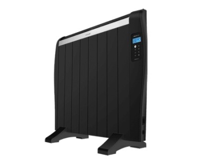 Cecotec Ready Warm 1800 Thermal Black Radiador Electrico Bajo Consumo 1200W - 8 Elementos - Colocacion en Pared o de Pie - Pantalla LED - 3 Modos - Temporizador - Mando a Distancia