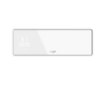 Cecotec Ready Warm 5310 PowerBox Ceramic Calefactor Ceramico de Pared - 2000W - Proteccion IP23 - Termostato - Modos Eco y Turbo - Funcion Oscilacion - Temporizador 24H - Color Blanco